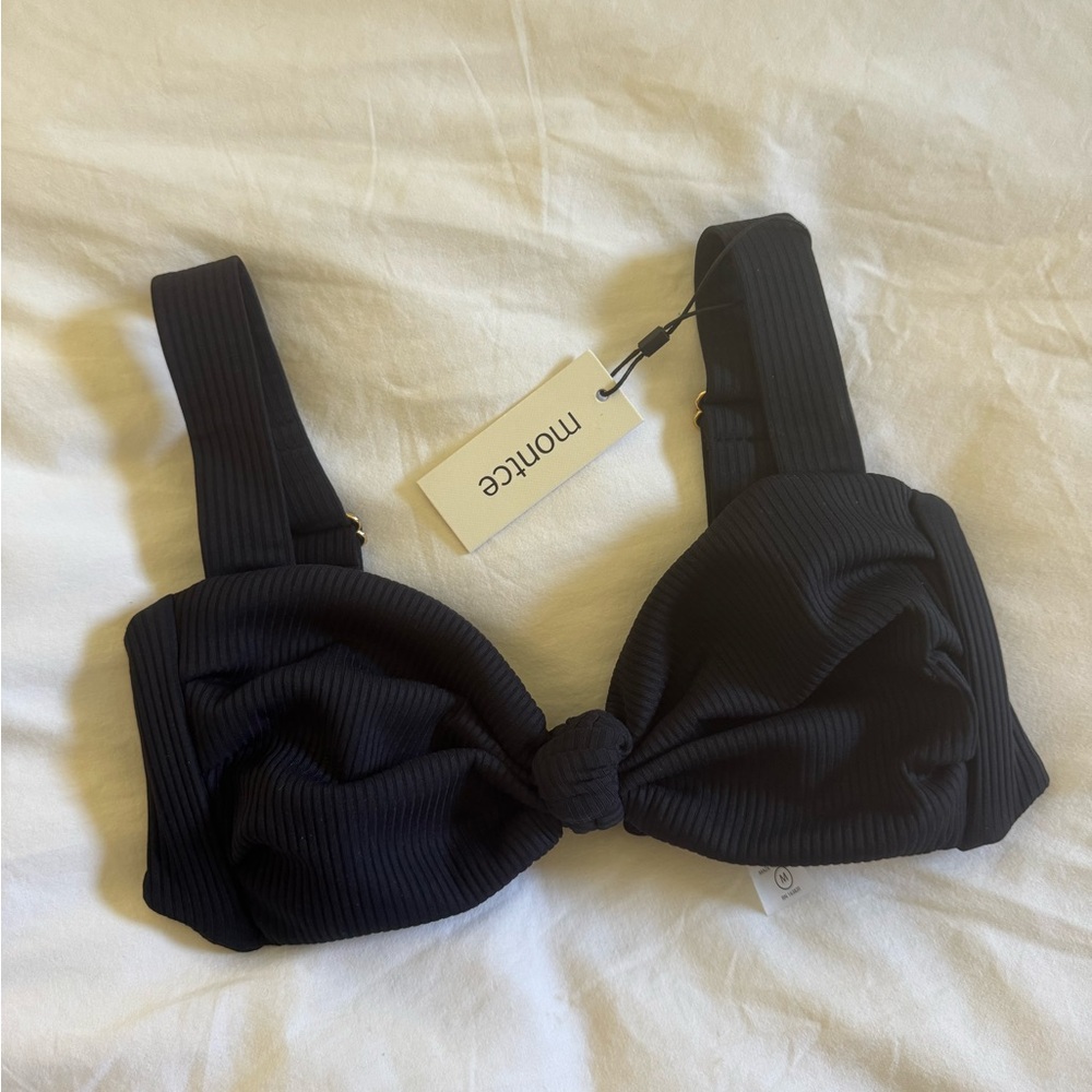 Montce Black Ribbed Bra